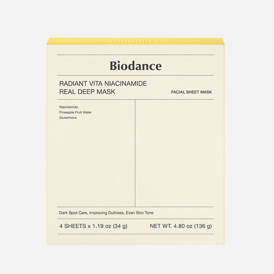Biodance - Radiant Vita Niacinamide Real Deep Mask (BUY 3 GET 4)