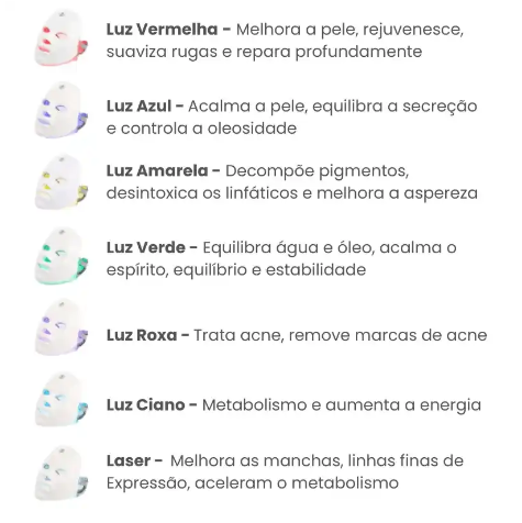 LED Facial Mask with 7 Colors