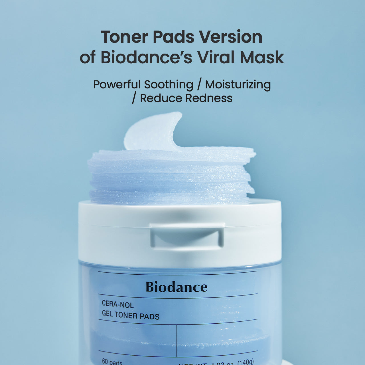 Biodance - Hydro Cera-Nol Gel Toner Pads 60 Units 140g