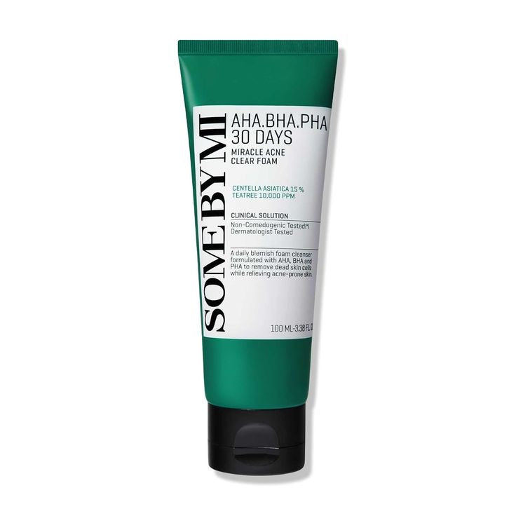 SOME BY MI - Miracle Acne Clear Foam Aha-Bha-Pha Facial Cleansing Foam 100ml