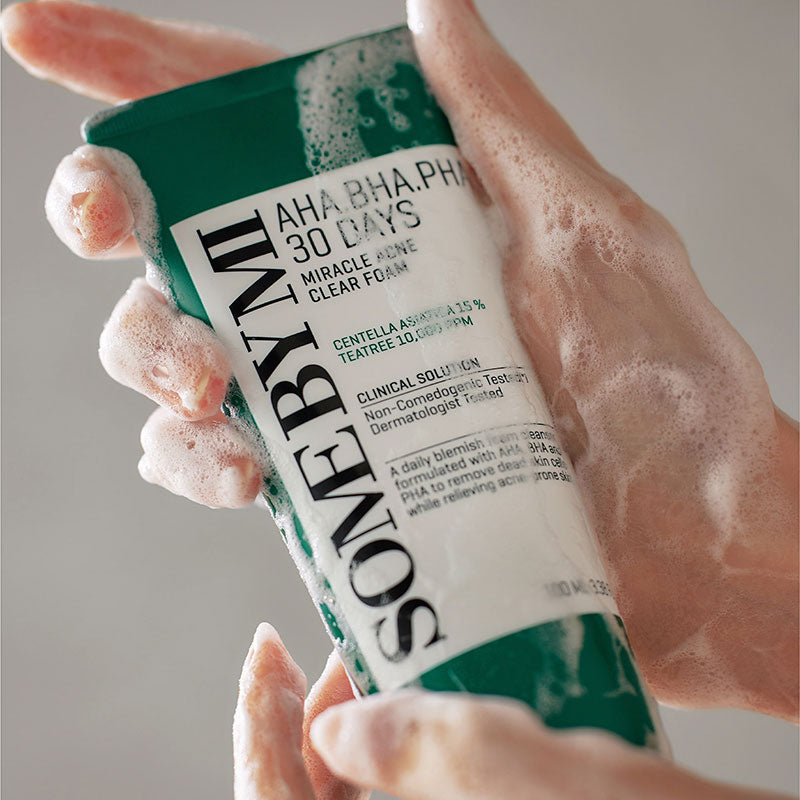 SOME BY MI - Miracle Acne Clear Foam Aha-Bha-Pha Facial Cleansing Foam 100ml