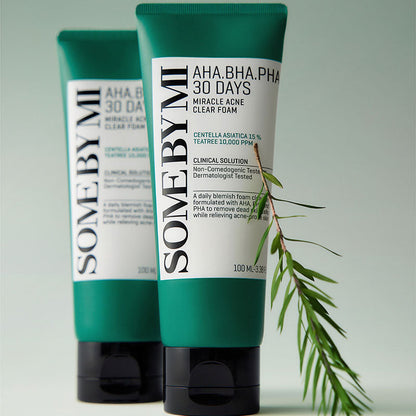 SOME BY MI - Miracle Acne Clear Foam Aha-Bha-Pha Facial Cleansing Foam 100ml